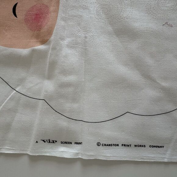 Ho Ho Santa Face VIP Cranston Cut & Sew Fabric Panel Door Hanging Uncut 17 x 14 - Picture 8 of 10